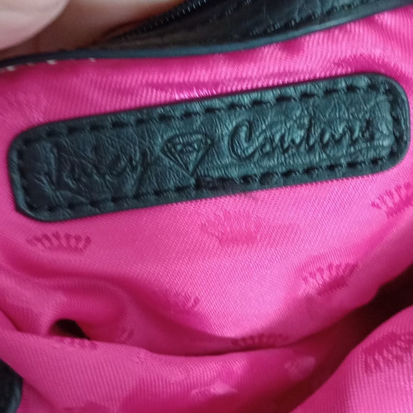 Juicy Couture Black and Blue Palm Print Tote - Picture 6 of 6